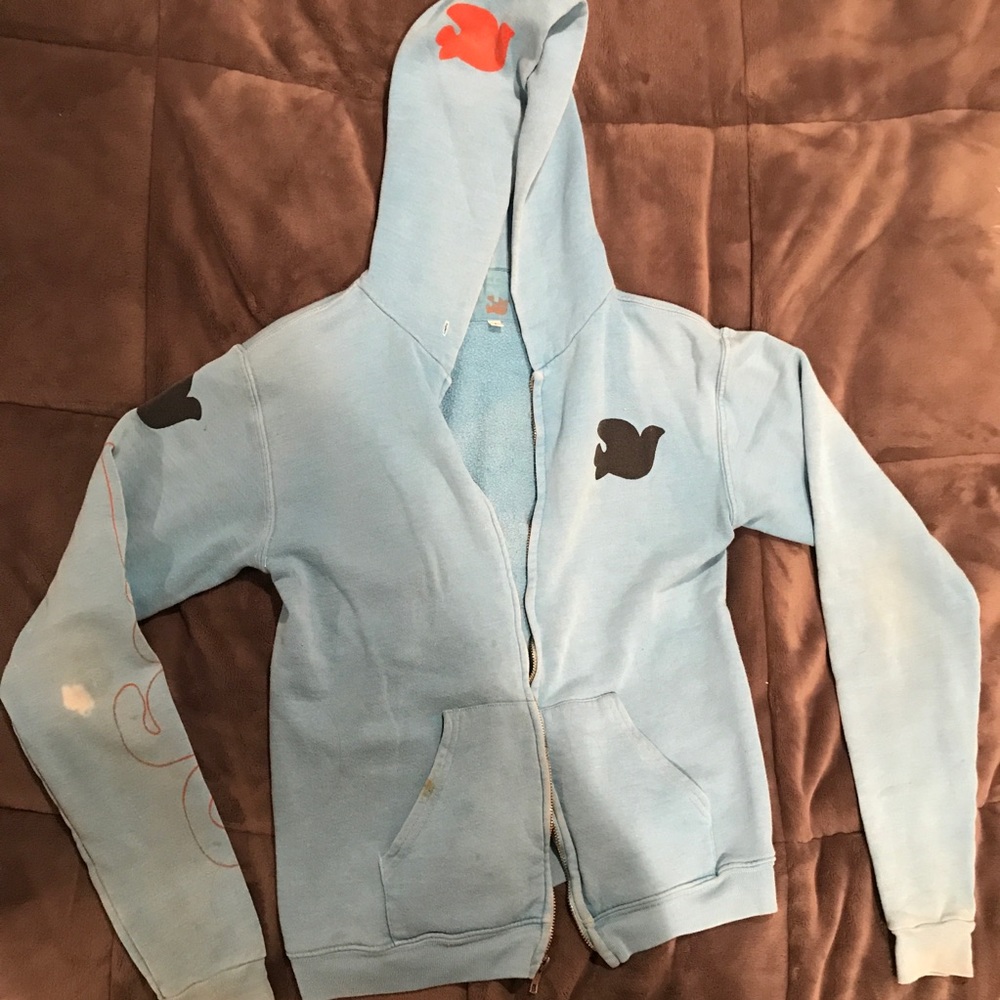 free city zip up sweatshirt